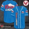 Blue Coors Light Beer Baseball Jersey, Perfect Gifts For Fans - Vesles2014S