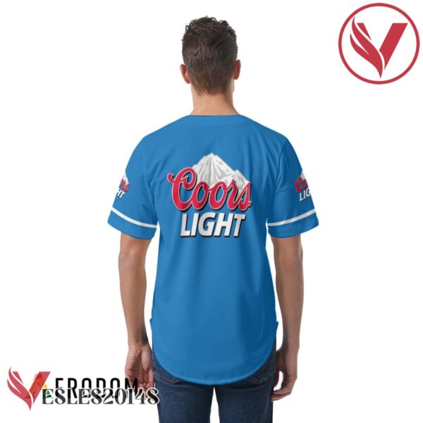 Blue Coors Light Beer Baseball Jersey, Perfect Gifts For Fans - Vesles2014S 5