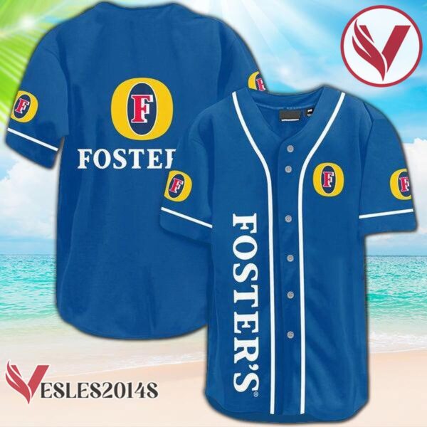 Blue Foster's Lager Baseball Jersey, Perfect Gifts For Fans - Vesles2014S