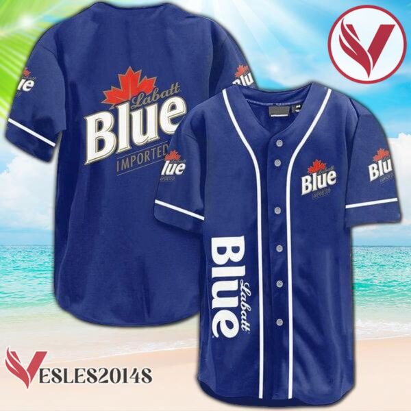 Blue Labatt Blue Beer Baseball Jersey, Perfect Gifts For Fans - Vesles2014S