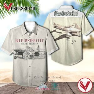 Blue Oyster Cult Band Secret Treaties Album Hawaiian Shirt, Best Gift For Music Lovers Vesles2014S