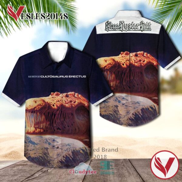 Blue Oyster Cult Cultosaurus Erectus Black Album Casual Hawaiian Shirt, Best Gift For Music Lovers Vesles2014S
