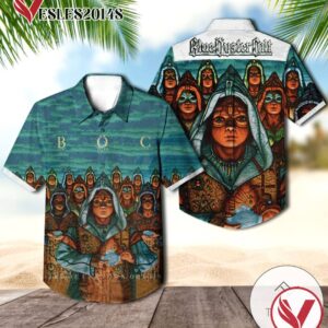 Blue Oyster Cult Fire Of Unknown Origin Album Cover Hawaiian Shirt, Best Gift For Music Lovers Vesles2014S