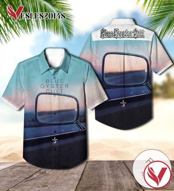 Blue Oyster Cult Mirrors Album Cover Hawaiian Shirt, Best Gift For Music Lovers Vesles2014S