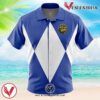 Blue Ranger Mighty Morphin Power Rangers Hawaiian Button Up Shirt, Perfect Gifts For Anime Lovers - Vesles2014S