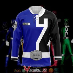 Blue Ranger S.P.D Hockey Jersey Shirt, Trending Gifts For Fans - Vesles2014s 2