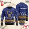 Blue Twisted Tea Reindeer Snowy Christmas Sweater, Unique Winter Outfits For Fans - Vesles2014S  1
