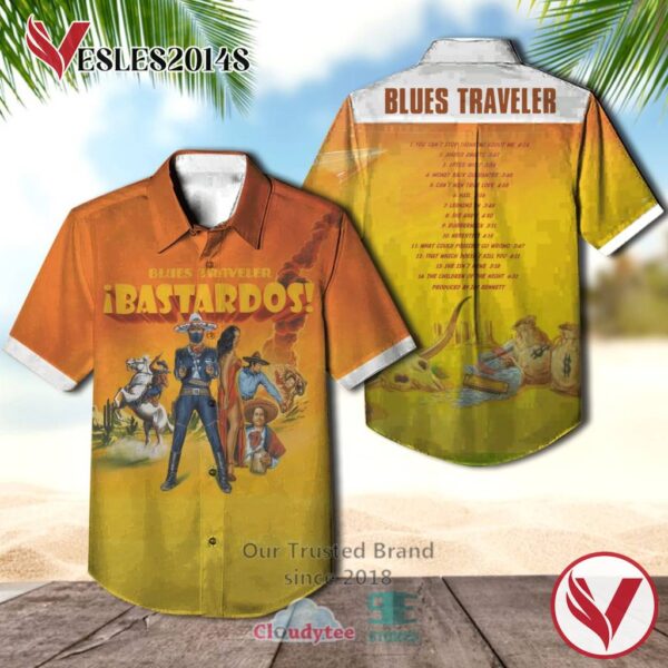 Blues Traveler Ibastardos Album Hawaiian Casual Shirt, Best Gift For Music Lovers Vesles2014S