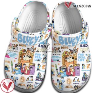 Bluey Cartoon Crocs Crocband Clogs Shoes Comfortable For Men Women and Kids Style 4, Unique Gift From  Vesles2014S 2