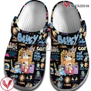Bluey Cartoon Crocs Crocband Clogs Shoes Comfortable For Men Women and Kids Style 6, Unique Gift From  Vesles2014S 2