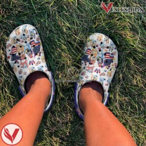 Bluey Happy Independence Day Cartoon Crocs Crocband Clogs Shoes Comfortable For Men Women and Kids, Unique Gift From  Vesles2014S 4