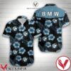 Bmw Logo And Blue Hibiscus Black Hawaiian Shirt, Unique Gifts For Friends - Vesles2014S 1