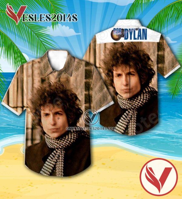 Bob Dylan Blonde On Blonde Album Cover Hawaiian Shirt, Unique Gifts For Music Lovers - Vesles2014S
