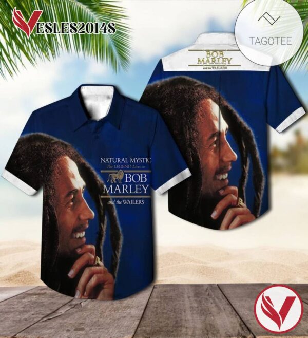 Bob Marley And The Wailers Natural Mystic The Legend Lives On Album Cover Hawaiian Shirt, Best Gift For Music Lovers Vesles2014S