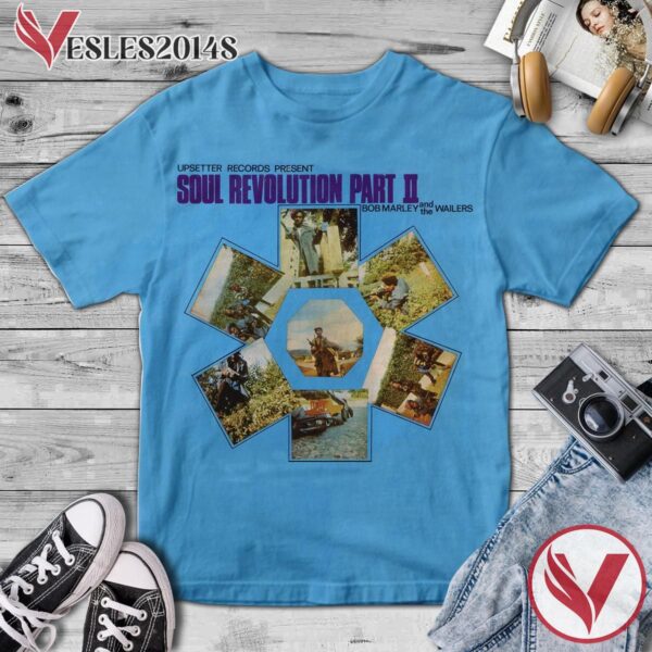 Bob Marley And The Wailers Soul Revolution Part II Album Cover Shirt, Perfect Gifts For Music Lovers - Vesles2014S