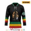 Bob Marley Iron Lion 45 Custom Name Hockey Jersey Shirt, Trending Gifts For Fans - Vesles2014s