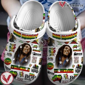Bob Marley Music Crocs Crocband Clogs Shoes, Unique Gifts For Fans Style 5 - Vesles2014S