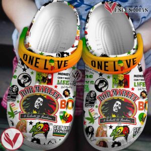 Bob Marley Music Crocs Crocband Clogs Shoes, Unique Gifts For Fans Style 6 - Vesles2014S