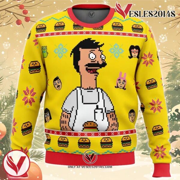 Bob’s Burgers Ugly Christmas Sweater, Unique Christmas Gift For Fans - Vesles2014S