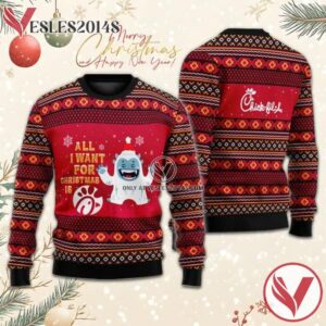 Boho Stripes Chick-fil-A Christmas Ugly Sweater, Unique Winter Outfits For Fans - Vesles2014S  1