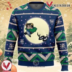 Bojji and Kage Full Moon Ranking of Kings Ugly Christmas Sweater, Unique Christmas Gift For Fans - Vesles2014S