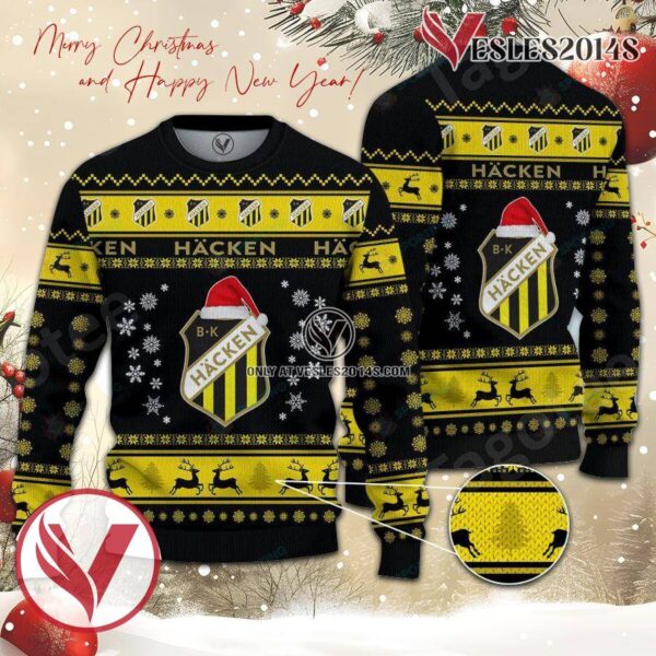 Boldklubben Häcken Sport Ugly Christmas Sweater, Unique Gifts For Fans - Vesles2014aS 1