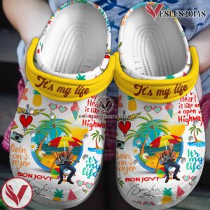 Bon Jovi Music Crocs Crocband Clogs Shoes, Unique Gifts For Fans Style 1 - Vesles2014S