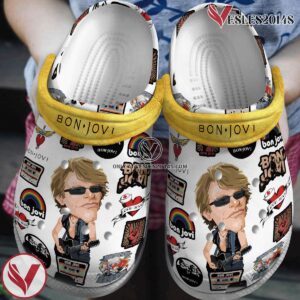Bon Jovi Music Crocs Crocband Clogs Shoes, Unique Gifts For Fans Style 10 - Vesles2014S