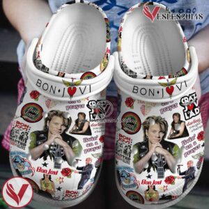 Bon Jovi Music Crocs Crocband Clogs Shoes, Unique Gifts For Fans Style 11 - Vesles2014S