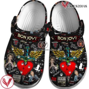Bon Jovi Music Crocs Crocband Clogs Shoes, Unique Gifts For Fans Style 15 - Vesles2014S 2