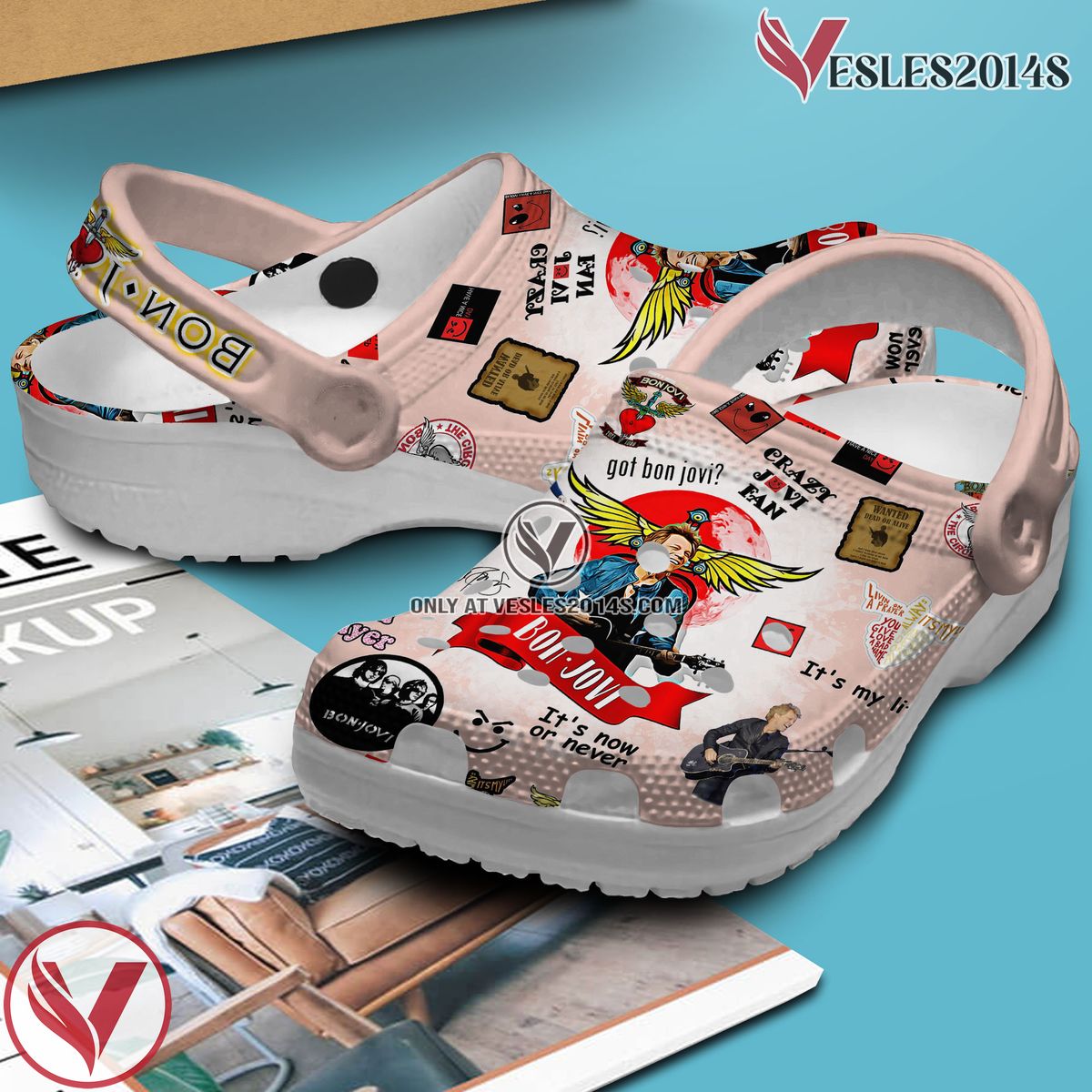 Bon Jovi Music Crocs Crocband Clogs Shoes, Unique Gifts For Fans Style 16 - Vesles2014S 2