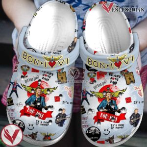 Bon Jovi Music Crocs Crocband Clogs Shoes, Unique Gifts For Fans Style 17 - Vesles2014S