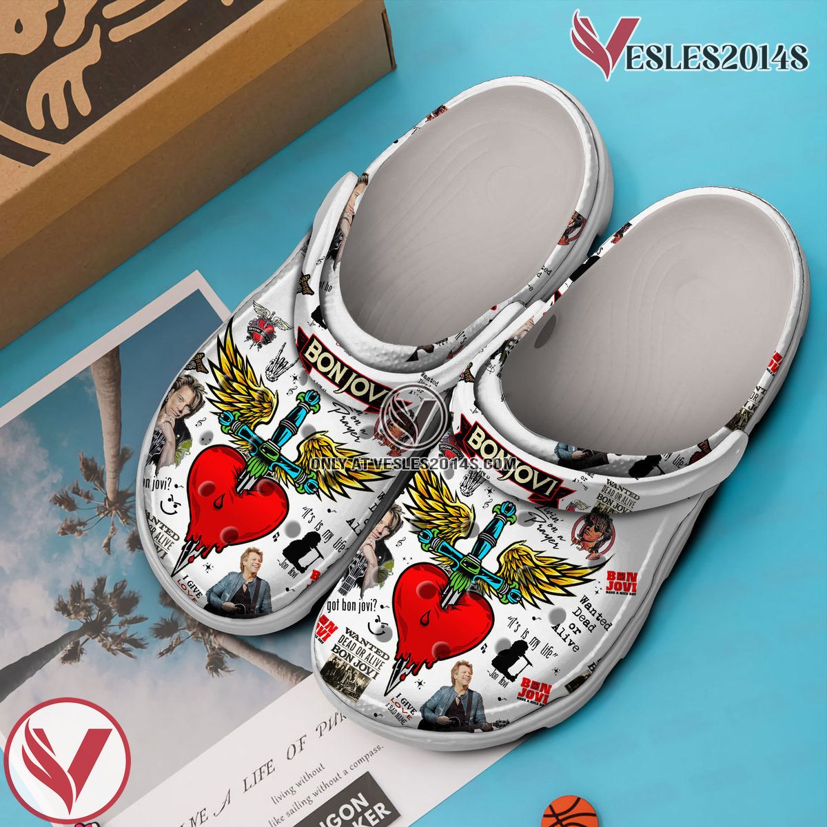Bon Jovi Music Crocs Crocband Clogs Shoes, Unique Gifts For Fans Style 18 - Vesles2014S 2