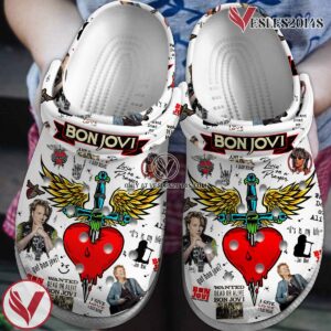 Bon Jovi Music Crocs Crocband Clogs Shoes, Unique Gifts For Fans Style 18 - Vesles2014S