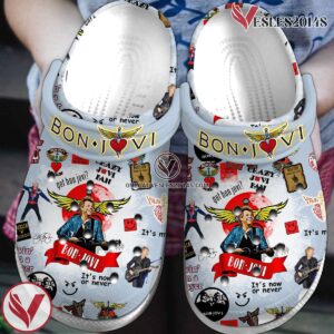 Bon Jovi Music Crocs Crocband Clogs Shoes, Unique Gifts For Fans Style 19 - Vesles2014S