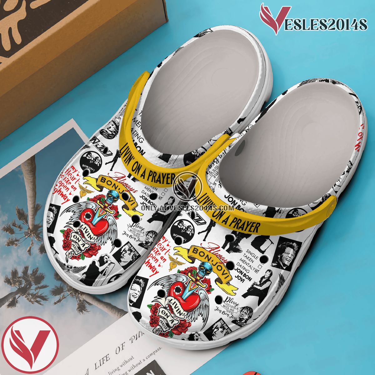 Bon Jovi Music Crocs Crocband Clogs Shoes, Unique Gifts For Fans Style 22 - Vesles2014S 2