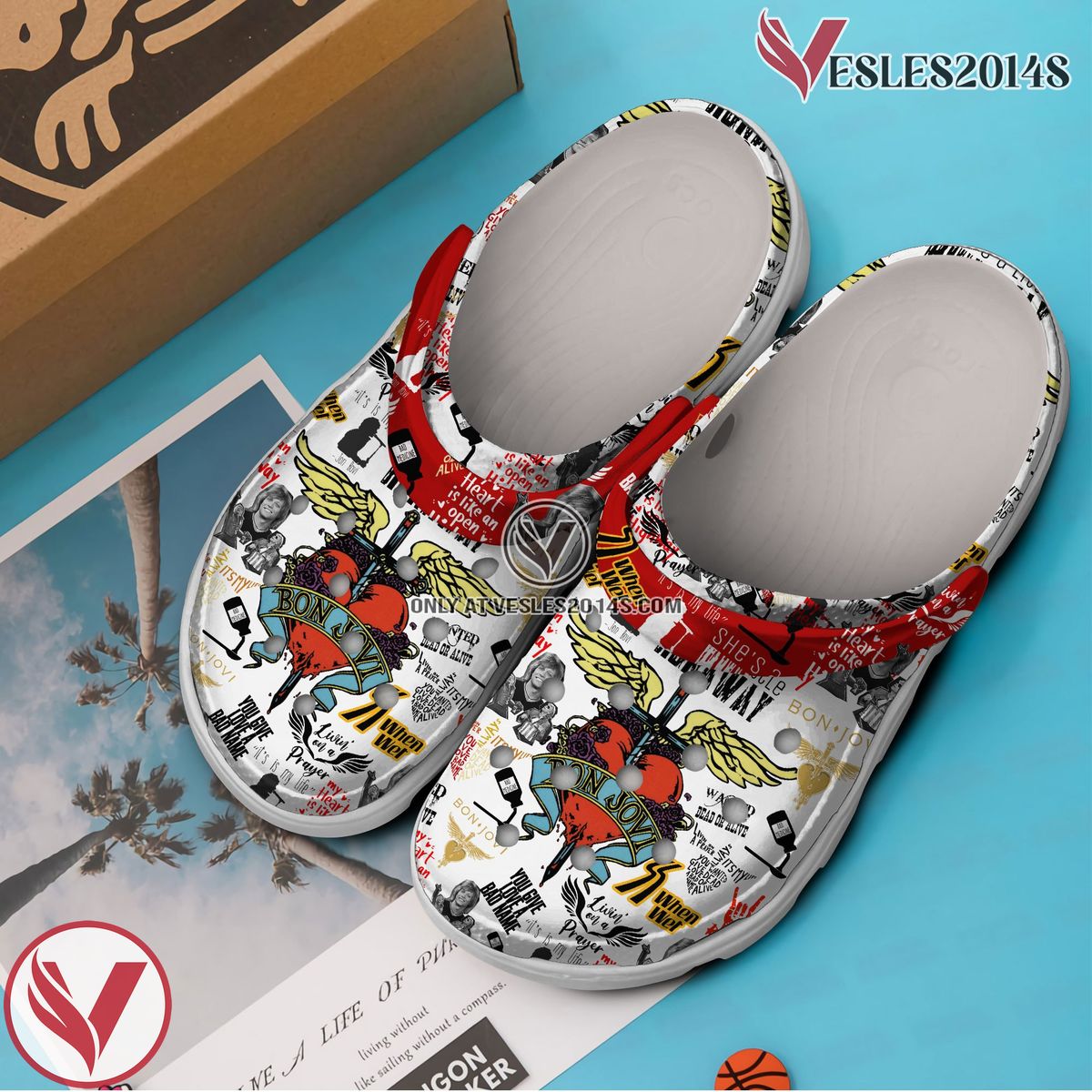 Bon Jovi Music Crocs Crocband Clogs Shoes, Unique Gifts For Fans Style 3 - Vesles2014S 3