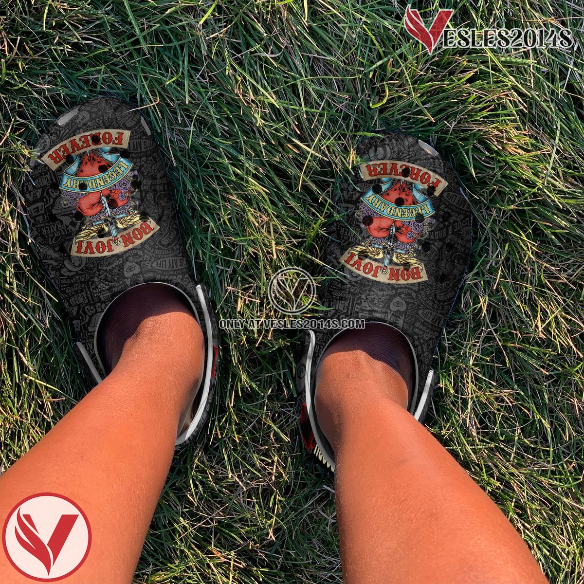 Bon Jovi Music Crocs Crocband Clogs Shoes, Unique Gifts For Fans Style 4 - Vesles2014S 4