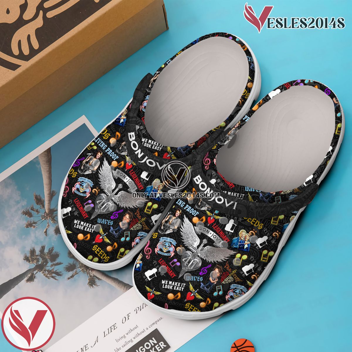 Bon Jovi Music Crocs Crocband Clogs Shoes, Unique Gifts For Fans Style 9 - Vesles2014S 3