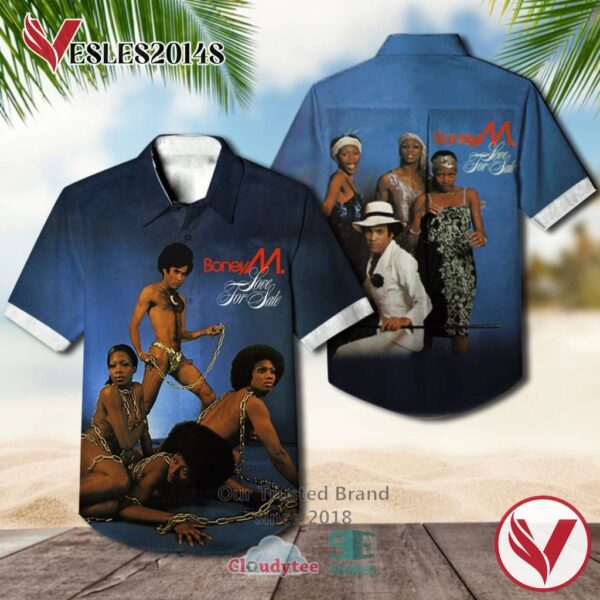 Boney M. Love for Sale Album Hawaiian Shirt, Best Gift For Music Lovers Vesles2014S