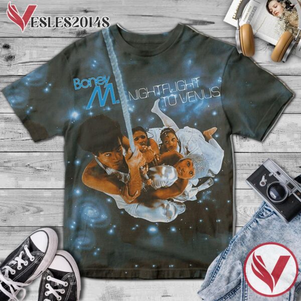 Boney M. Nightflight To Venus Album Cover Shirt, Perfect Gifts For Music Lovers - Vesles2014S