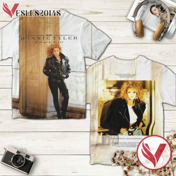 Bonnie Tyler Hide Your Heart Album Cover Shirt, Perfect Gifts For Music Lovers - Vesles2014S