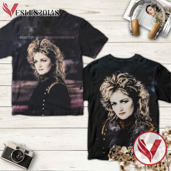 Bonnie Tyler Secret Dreams And Forbidden Fire Album Cover Shirt, Perfect Gifts For Music Lovers - Vesles2014S