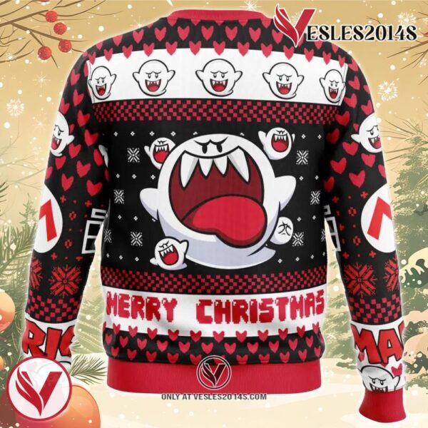 Boo Mario Bros Ugly Christmas Sweater, Unique Christmas Gift For Fans - Vesles2014S 1
