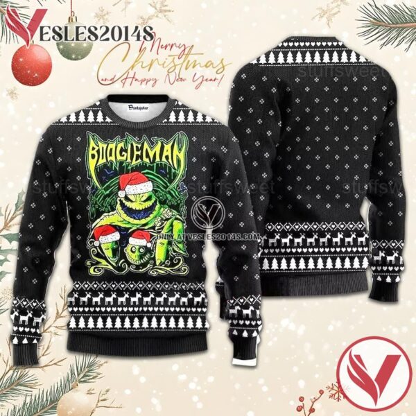 Boogieman Before Christmas Ugly Sweater, Unique Winter Outfits For Fans - Vesles2014S  1