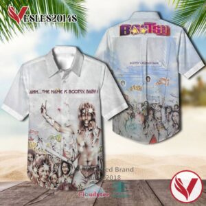 Bootsy Collins Ahh The Name Is Bootsy Baby Album White Hawaiian Shirt, Best Gift For Music Lovers Vesles2014S