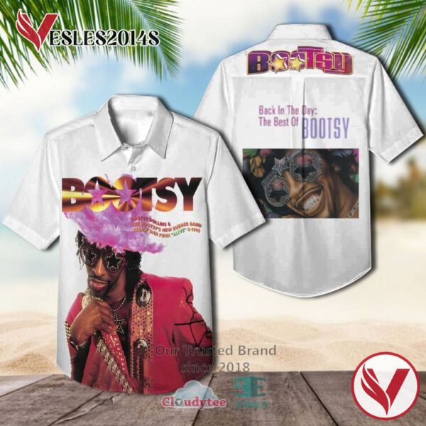 Bootsy Collins Back in the Day The Best of Bootsy Album Hawaiian Shirt, Best Gift For Music Lovers Vesles2014S