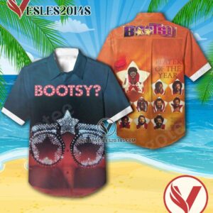 Bootsy Collins Bootsy Player Of The Year Album Cover Style 2 Hawaiian Shirt, Unique Gifts For Music Lovers - Vesles2014S