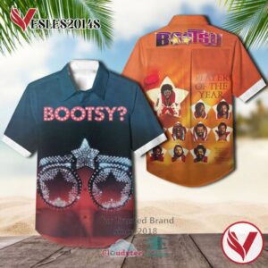 Bootsy Collins Bootsy Player of the Year Album Cover Hawaiian Shirt, Best Gift For Music Lovers Vesles2014S