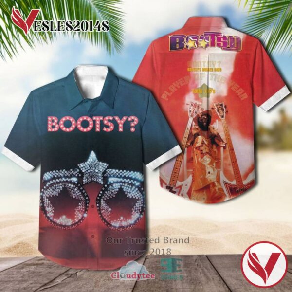 Bootsy Collins Bootsy Player of the Year Album Hawaiian Shirt, Best Gift For Music Lovers Vesles2014S